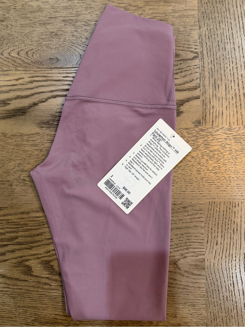lululemon athletica Lilac Align HR 25 High-Rise Leggings NWT - Picture 5 of 5